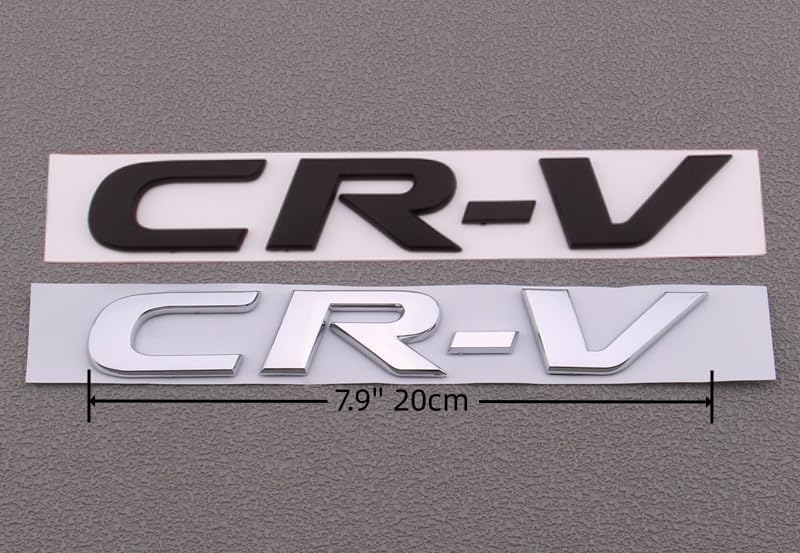 HUIANTS Car 3D Rear Tail Letter Emblem Replacement for CR-V Car Badge Decals Logo Trunk Decoration Emblem Modification (Black) - Image 3